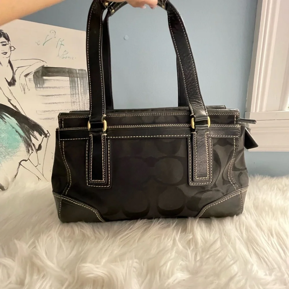 - ✨ COACH HAMPTON SIGNATURE BAG! Vintage - Picture 4 of 11